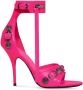 Balenciaga Cagole stiletto sandalen Roze - Thumbnail 1