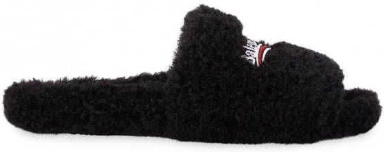 Balenciaga Lammy slippers Zwart