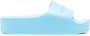 Balenciaga Slippers met logo reliëf Blauw - Thumbnail 1