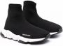 Balenciaga Kids Speed gebreide sneakers Zwart - Thumbnail 1