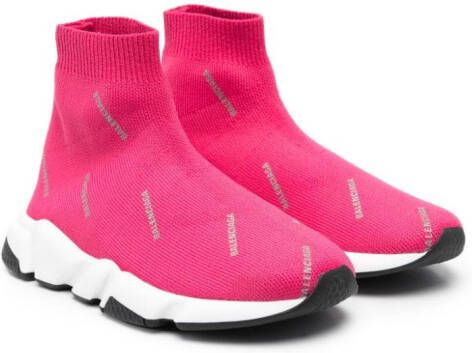 Balenciaga Kids Speed soksneakers Roze