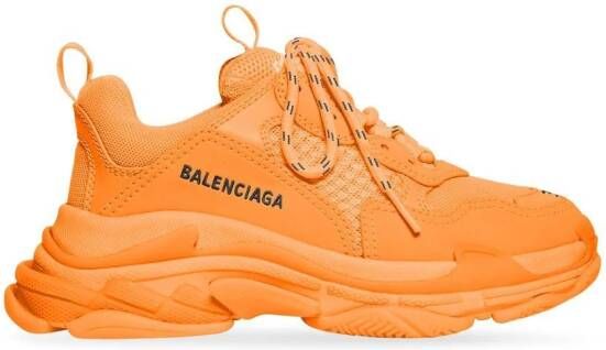 Balenciaga Kids Triple S chunky sneakers Oranje