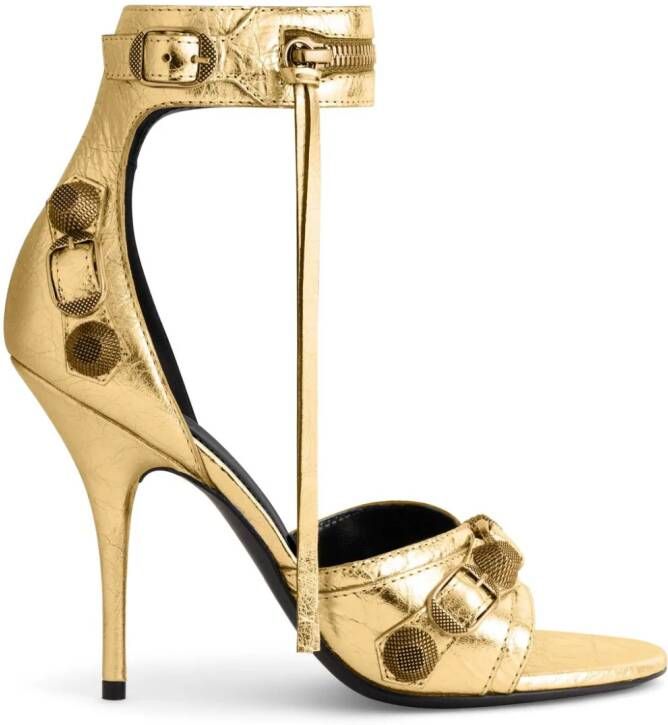 Balenciaga Le Cagole sandalen met metallic afwerking Goud