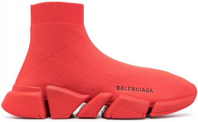 Balenciaga Speed sneakers met logoprint dames rubber/StofStof 37 Rood -  Schoenen.nl