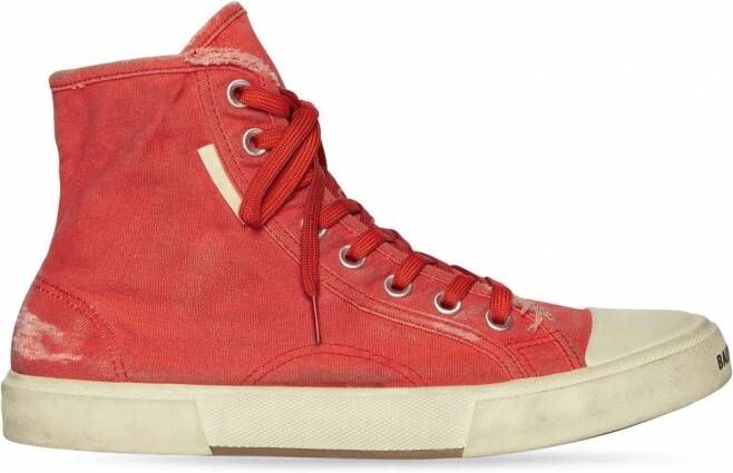 Balenciaga Paris high-top sneakers Rood