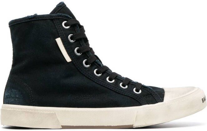 Balenciaga Paris high-top sneakers Zwart