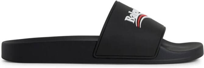 Balenciaga Political Campaign slippers Zwart