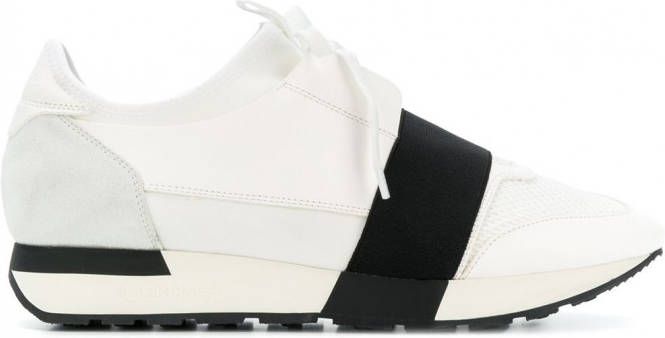 Balenciaga Race hardloopsneakers neopreen rubber neopreen leerleer 35 Wit -  Schoenen.nl