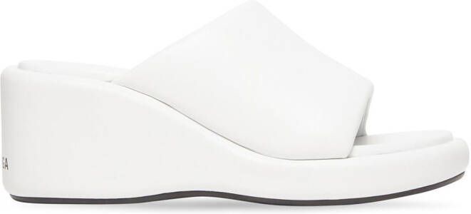 Balenciaga Rise sandalen met sleehak Wit