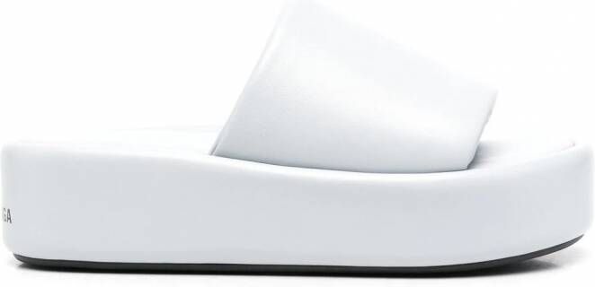 Balenciaga Rise slippers met plateauzool Grijs