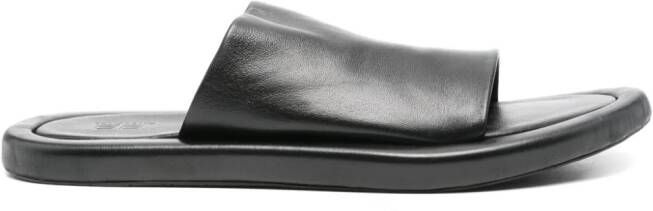 Balenciaga Leren sandalen met open neus Zwart