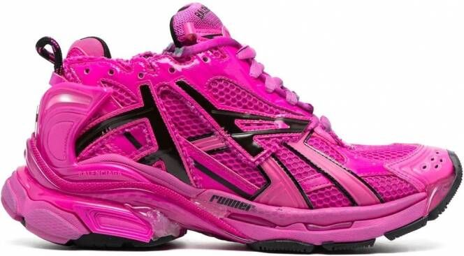 Balenciaga Rubber sneakers met mesh vlak Roze