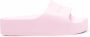 Balenciaga Sandalen met logo reliëf Roze - Thumbnail 1