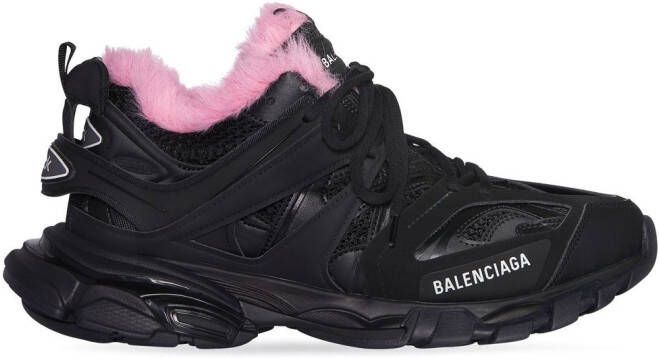 Balenciaga Sneakers met voering van imitatiebont Zwart
