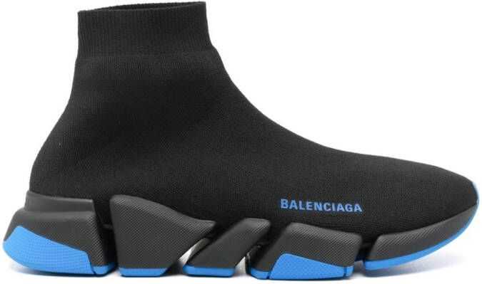 Balenciaga Speed 2.0 gebreide sneakers Zwart