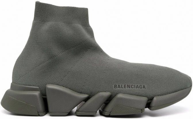 Balenciaga Speed 2.0 gebreide sneakers Groen