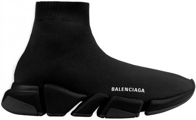 Balenciaga Speed 2.0 gebreide sneakers Zwart