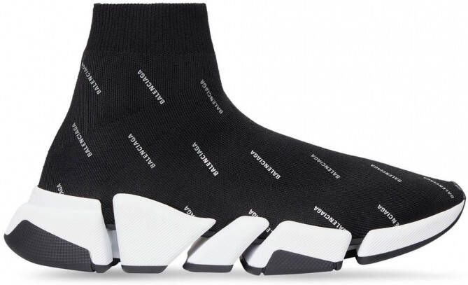 Balenciaga Speed sneakers met logo Zwart