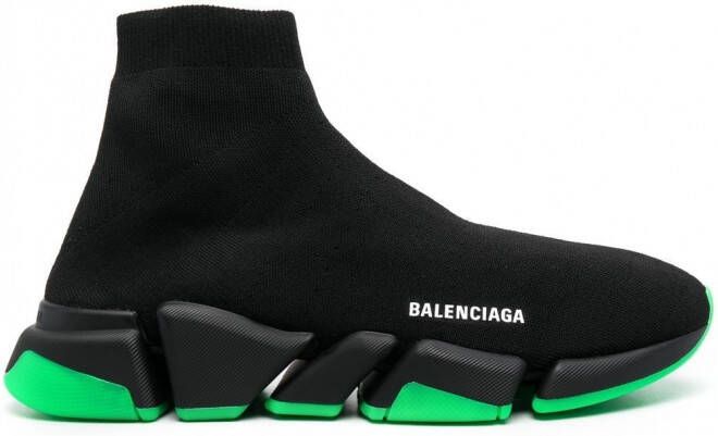 Balenciaga Speed 2.0 gebreide sneakers Zwart