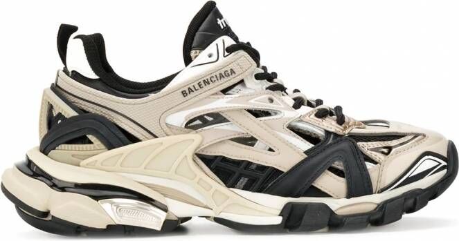 Balenciaga Track.2 sneakers dames rubber Stof polyurethaan Polyester 34 Beige