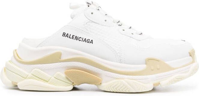 Balenciaga Triple S sneakers van imitatieleer Wit