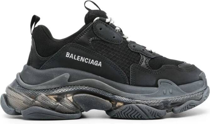 Balenciaga Triple S sneakers met mesh Zwart
