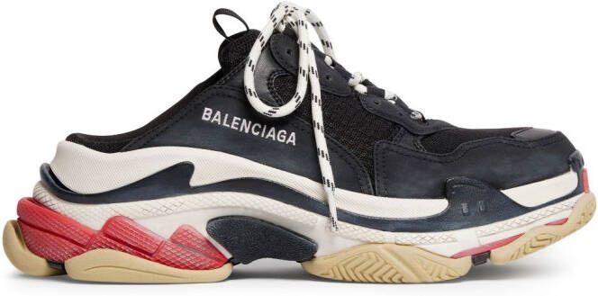 Balenciaga Triple S muiltjes sneakers Zwart