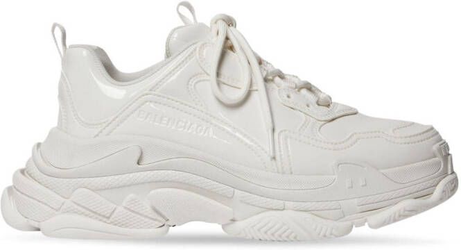 Balenciaga Triple S sneakers met gelakte afwerking Wit