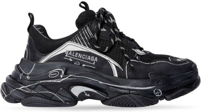 Balenciaga Triple S sneakers Zwart