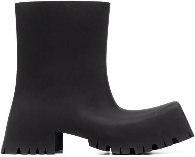 Balenciaga Trooper rubberen laarzen Zwart