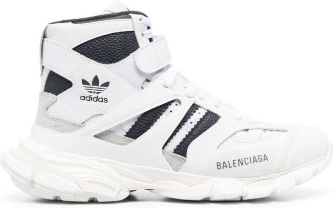 Balenciaga x adidas high-top sneakers Wit