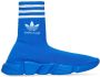 Balenciaga x Adidas Speed high-top sneakers Blauw - Thumbnail 1