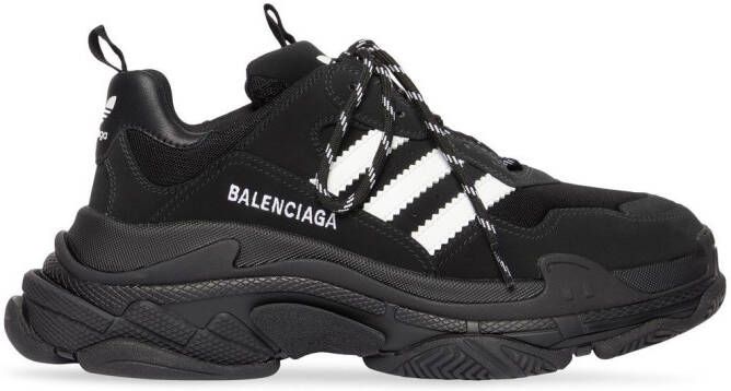 Balenciaga x adidas Triple S sneakers Zwart