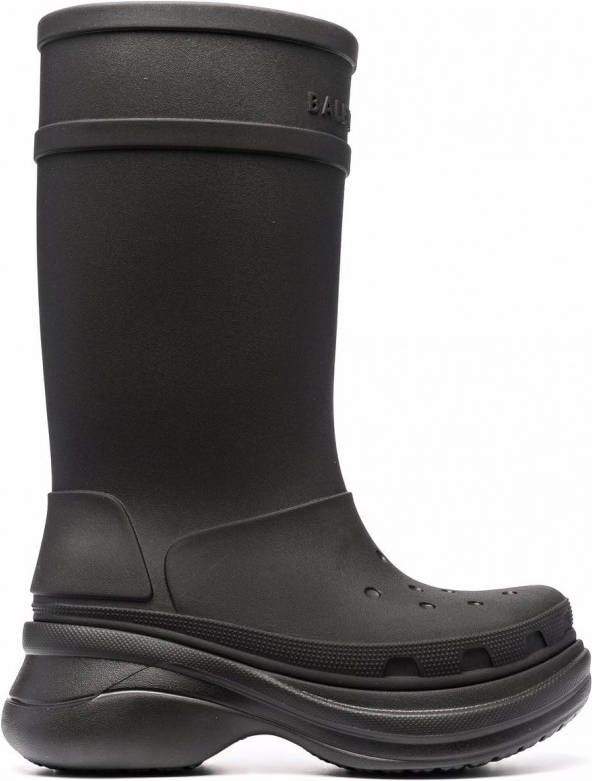 Balenciaga x Crocs regenlaarzen Zwart