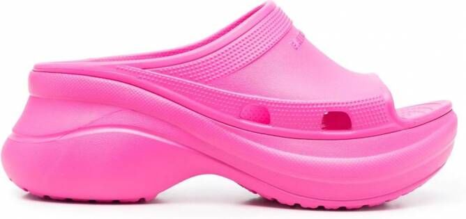 Balenciaga x Crocs™ sandalen met plateauzool Roze