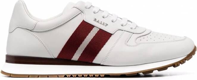 Bally Astel gestreepte sneakers Wit