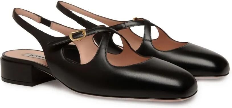 Bally 30 mm leren pumps Zwart - Foto 4