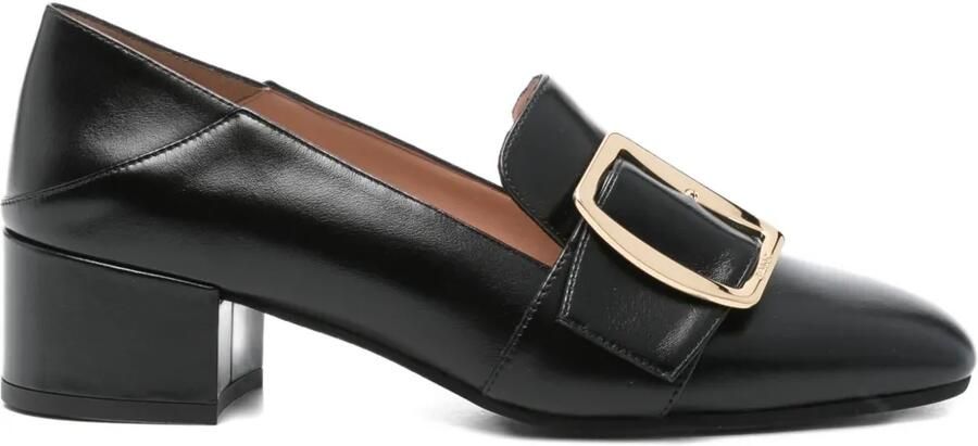 Bally 40 mm pumps met blokhak en gespdetail Zwart