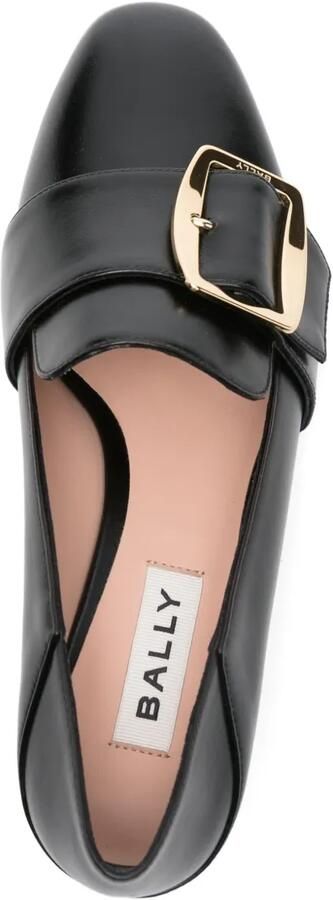 Bally 40 mm pumps met blokhak en gespdetail Zwart - Foto 4