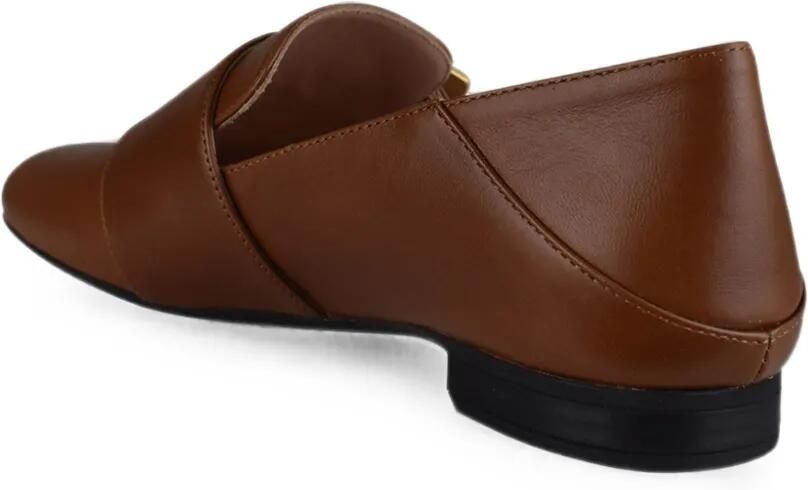 Bally Bouclé slippers van amberbruin leer - Foto 2