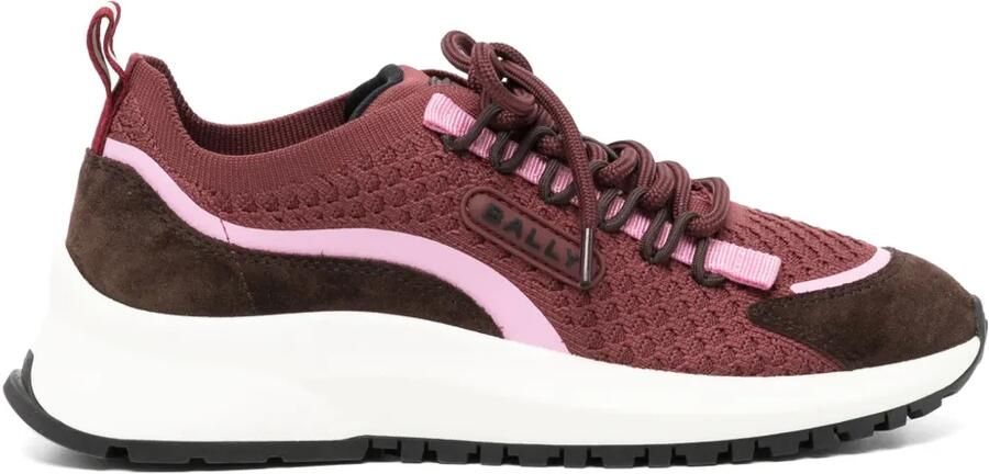 Bally Daryel sneakers met mesh vlak Rood