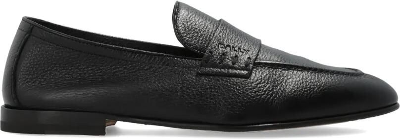 Bally Elios loafers van bewerkt leer Zwart