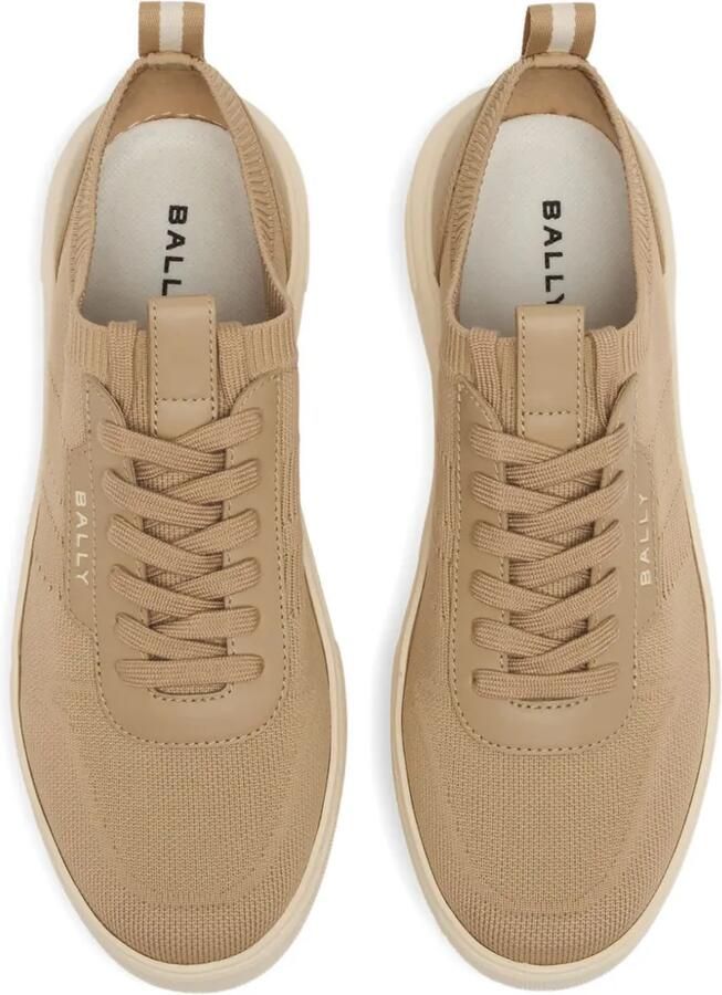 Bally Gebreide sneakers met vlakken Beige - Foto 3