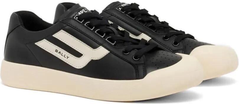 Bally Geperforeerde sneakers met logo Zwart