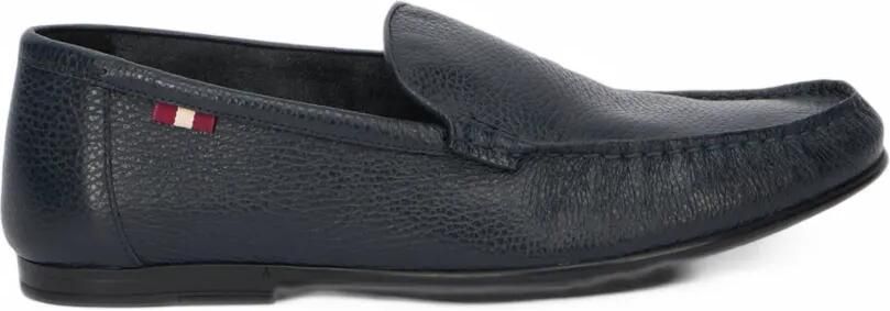 Bally grainy leather loafers Blauw
