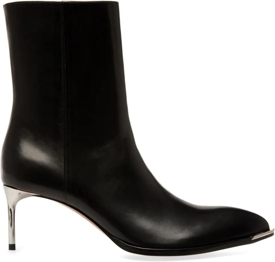 Bally Hanika leren enkellaarzen Zwart