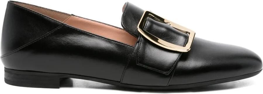 Bally Janelle leren loafers met gesp Zwart
