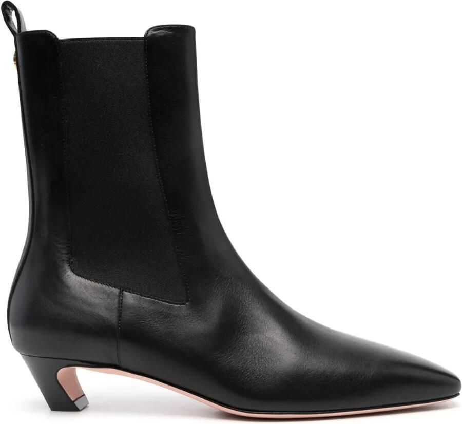 Bally Laarzen met logoplakkaat Zwart