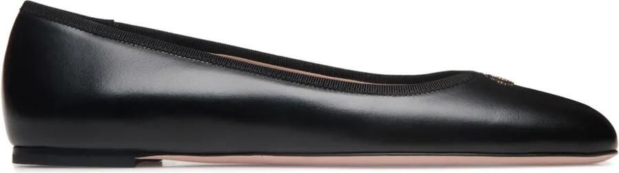 Bally Leren ballerina's Zwart