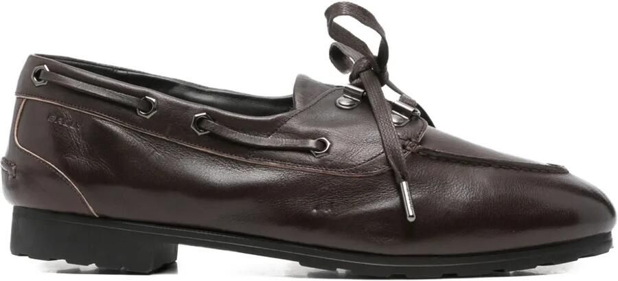 Bally Leren derby schoenen Bruin